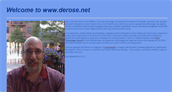 Desktop Screenshot of derose.net